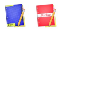 NoteBooks icon sets preview