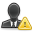 Business, Consultant, Man, User, Warning icon