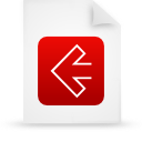 red, paper, document, file icon