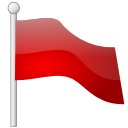 flag, red icon