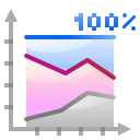 Actions office chart area percentage icon