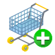 shopping cart add icon