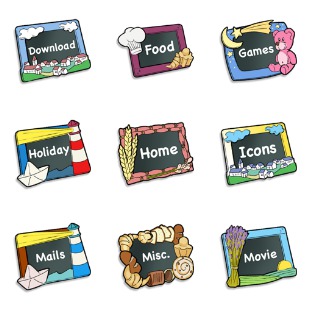 Slate icon sets preview