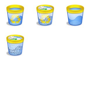 Azullustre Trashcans icon sets preview