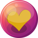 heart orange 1 icon
