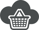 e-commerce, bag, cart, store, cloud, shopping, basket icon