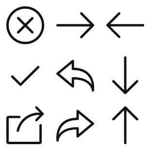 Navigation Set - Arrows, Part Two icon sets preview