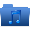smooth navy blue music 2 icon