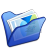 blue, mypictures, folder icon