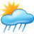 cloud, sun, weather icon