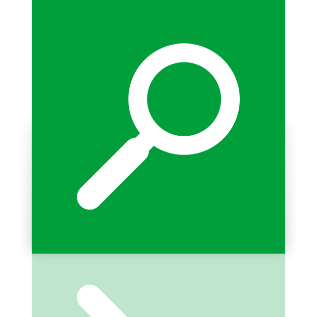 mirror, search icon