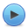 button, blue, play icon