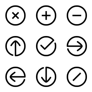 navigation icon sets preview