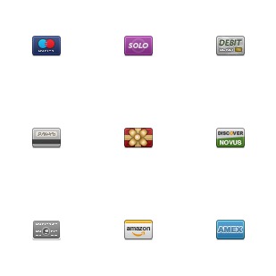 Credit Cards icon sets preview
