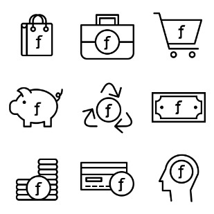 Currency - Guilder Vol 1 icon sets preview