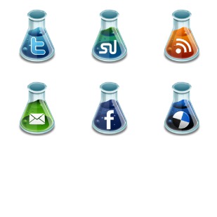 Social Media Beakers icon sets preview