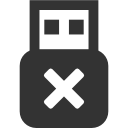 usb, disconnected icon