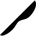 Knife shape icon