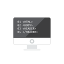 html, coding icon