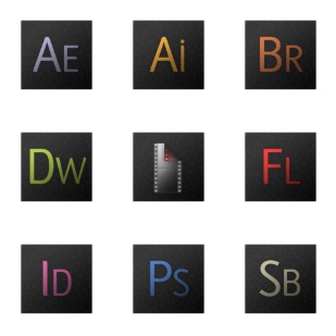 OSX Application 1 - dark icon sets preview