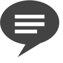 bubble message text icon