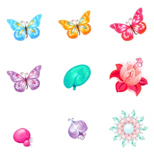 Yoga icon sets preview