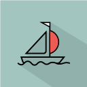 ship sailing icon