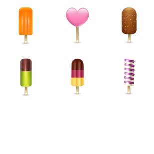 Icecream icon sets preview