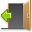 log out, door, out, exit icon