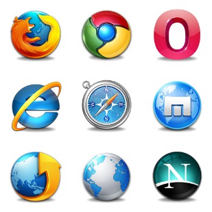 Browsers icon sets preview