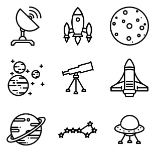 Galaxy icon sets preview