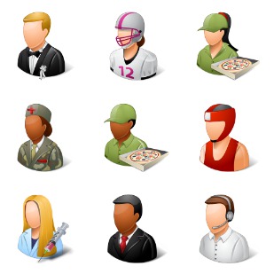 Vista People icon sets preview