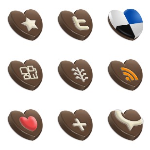Choco Sosial icon sets preview