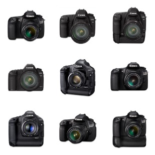 Canon DSLR icon sets preview