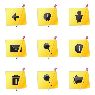 Sticky icon sets preview
