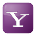 social yahoo box lilac icon