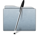 folder, bic, graphite icon