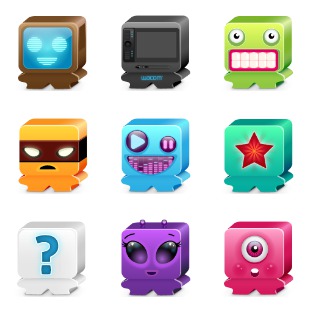 Favorite Monsters icon sets preview