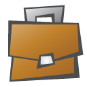 childish, briefcase icon