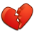 valentine, love, broken, heart icon