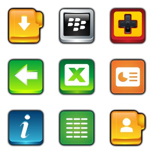 Rounded Square icon sets preview