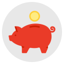 budget, piggy bank, money, investment, finance, savings icon