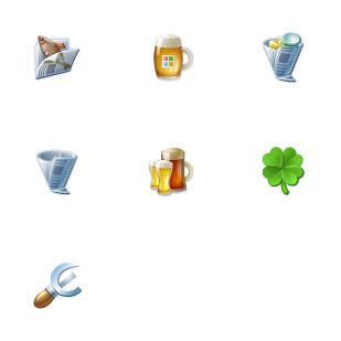 Beer icon sets preview