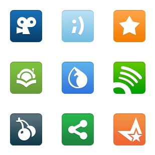 WPZOOM Social Networking Icon icon sets preview