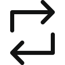 arrows, process, double, looping, loop icon
