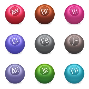 Adobe CS3 icon sets preview