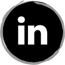social, media, logo, linkedin icon