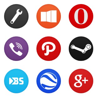Circle icon sets preview