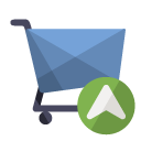 cart, shoping, up, cart up icon