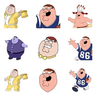 Peter Griffin icon sets preview
